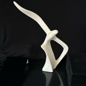 Elegant Cream Abstract Sculpture